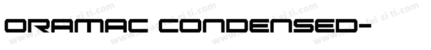 Oramac Condensed字体转换